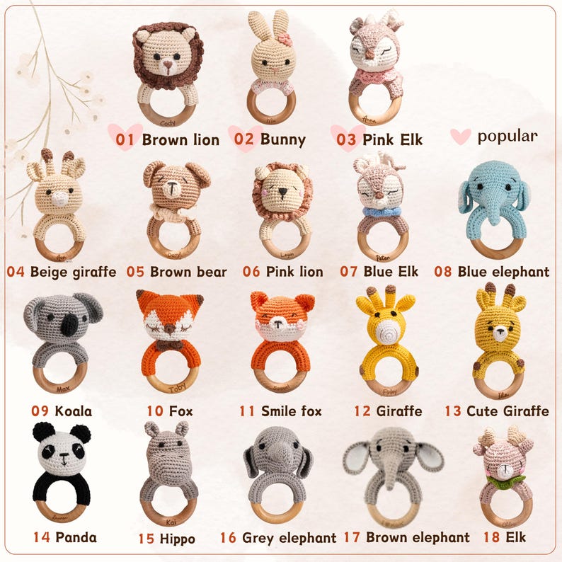 Personalized Baby Gift Set – Custom Name Sweater and Crochet Rattle ...