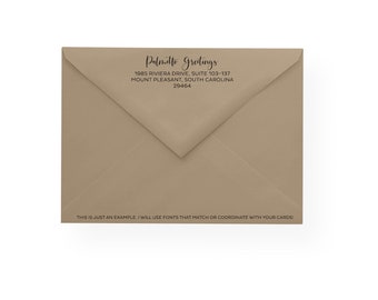 Return Address Printing Service