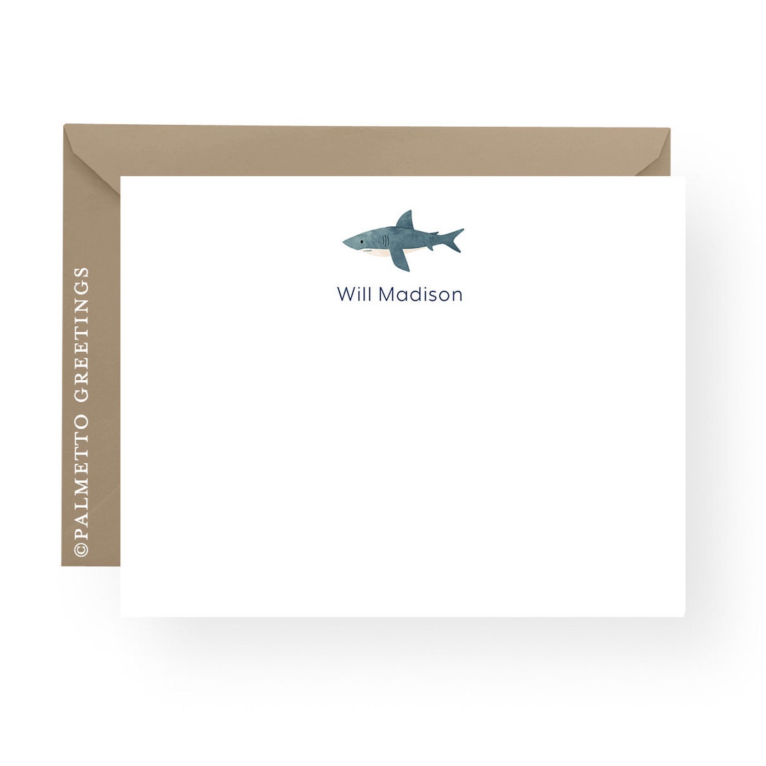 Shark Fine Note PRINTED - Set of 50 4.5