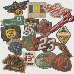 Conjunto de patches bordados da turnê de Noah Kahan em 2026, pacote de patches termocolantes de música folk para jaqueta, mochila e boné.