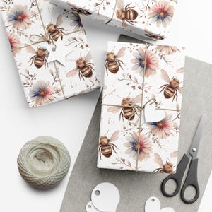 Gift Wrap Papers, Bumble Bee Spring Outdoor Holiday Birthday, Wrapping Sheets, Present Supplies, Festive Gift Packaging, Decorative Craft