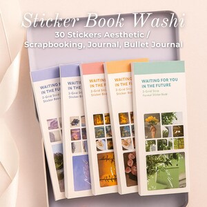 Album di adesivi Washi – 30 adesivi estetici | Journaling, Scrapbooking, Bullet Journal