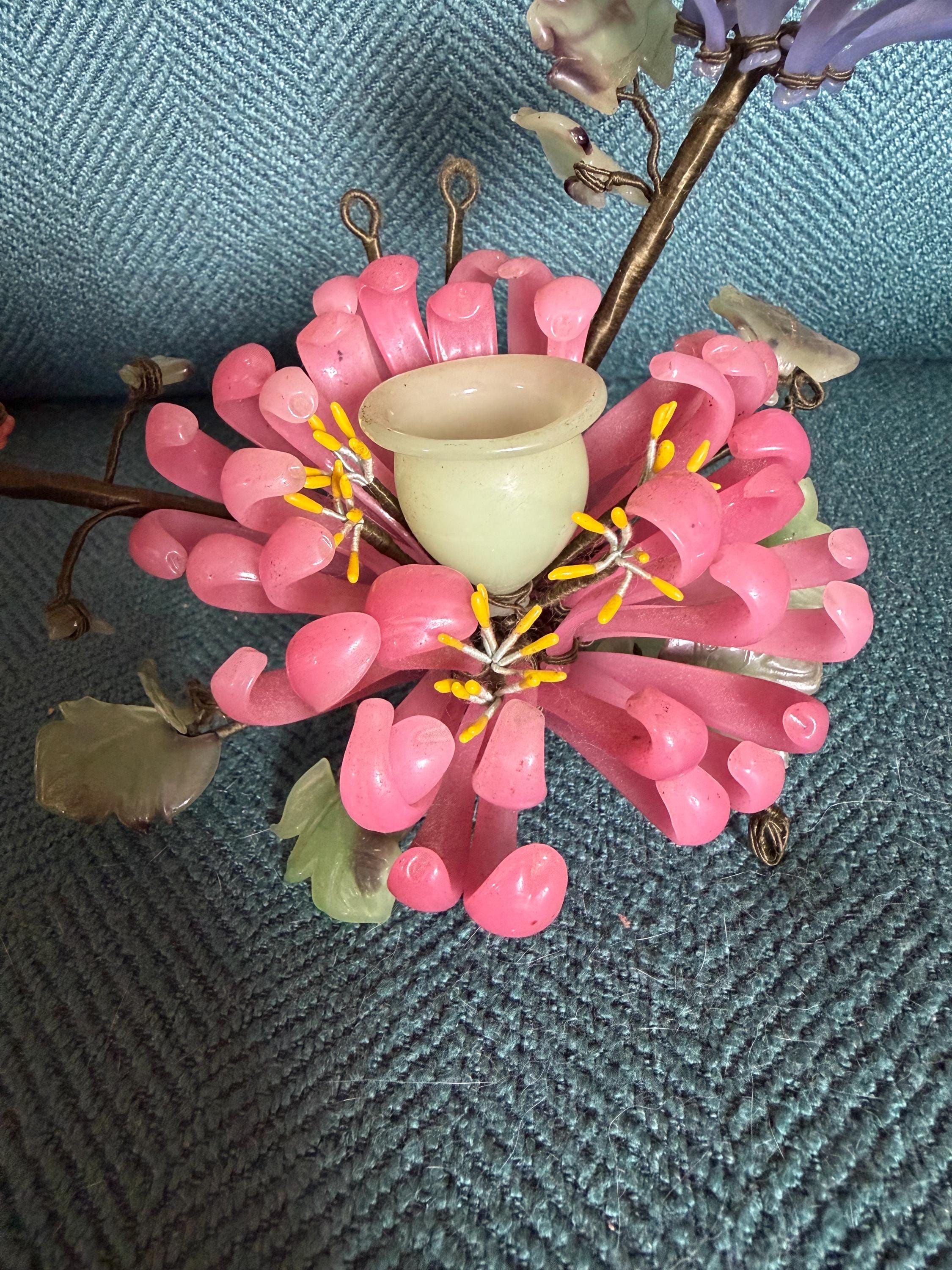 Chinese Glass Flower - Etsy