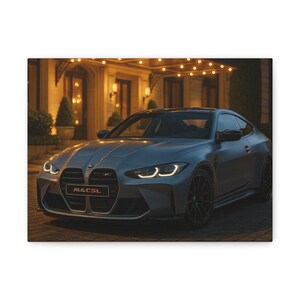 Sporty Car Canvas Wall Art, Modern Home Decor, Auto Enthusiast Gift, Car Lover Wall Decor, Automotive Artwork, Unique Gift Idea