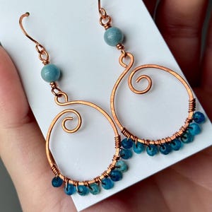 Blue Ember Spirals