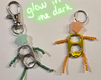 Can Tab friends Keychain ~ customizable & glow in the dark!
