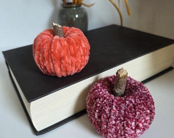 Mini Plush Pumpkins - handmade cute fall decor :)