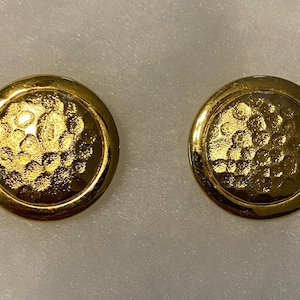 Vintage Gold Toned Earrings, Signed D&#39;Orlan Clip On Earrings