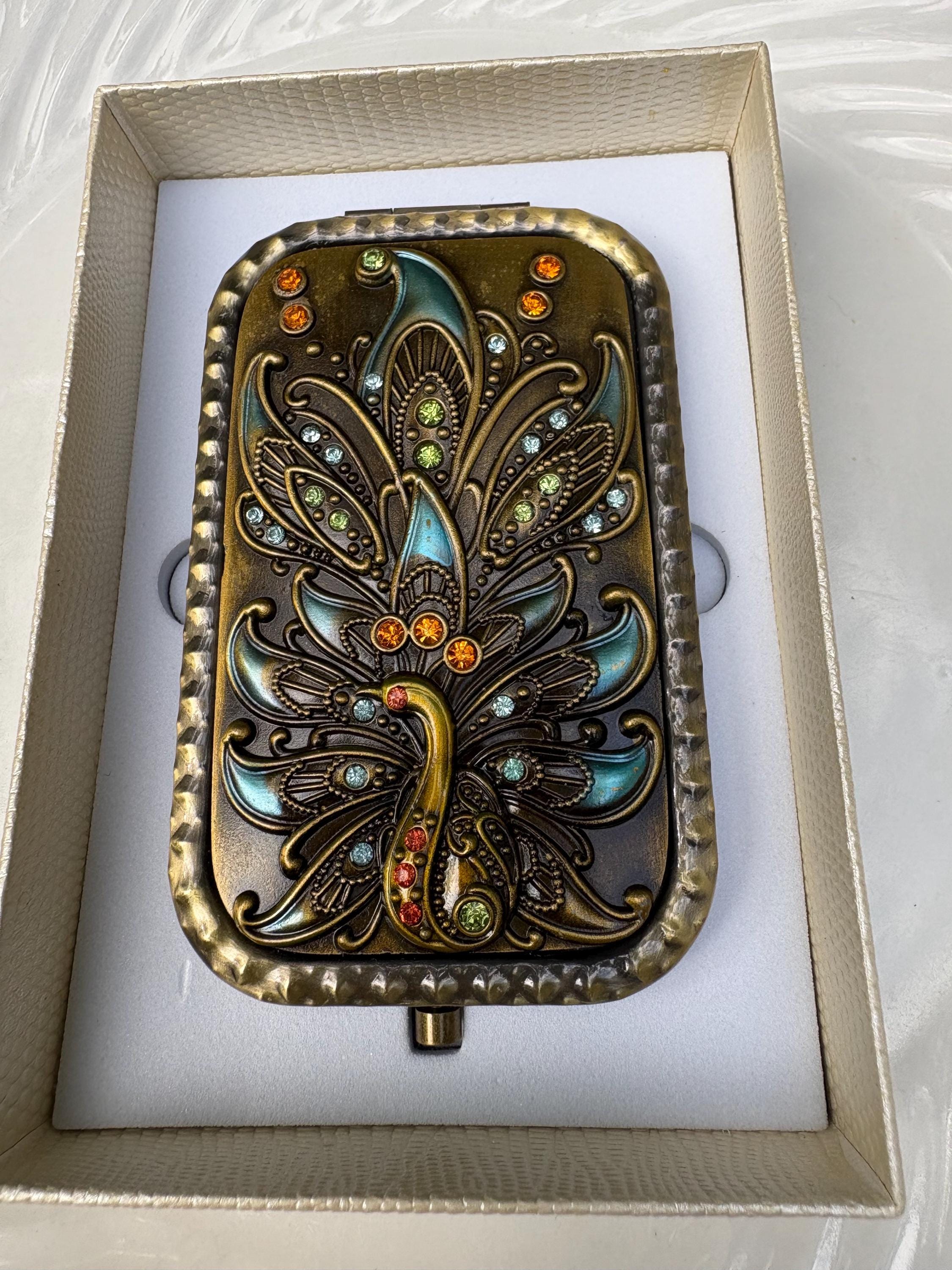 Vintage Peacock Mirror - Etsy