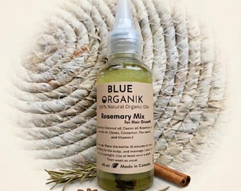 Organic Rosemary Hair Growth Oil for Thinning Hair, Scalp Treatment