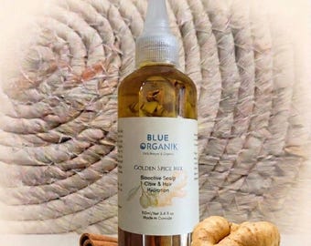 Golden Spice |Scalp Treatment | Hair Growth Oil | Intense Hydration Serum for Hair Loss, and Frizz Control