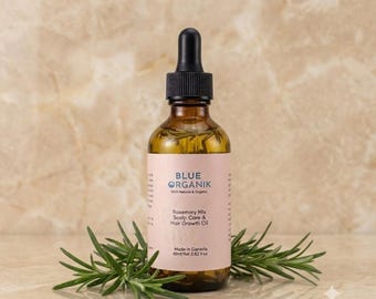 Rosemary Oil for Hair Growth Organic Scalp Strengthening Serum | Natural Hair Care Treatment for Thicker Hair