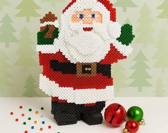 3D Nikolaus Bügelperlen Kit - Handgefertigte Weihnachts Dekoration