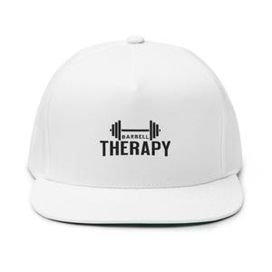 Barbell Therapy Flat Bill Cap: Cotton Twill Weightlifting Hat