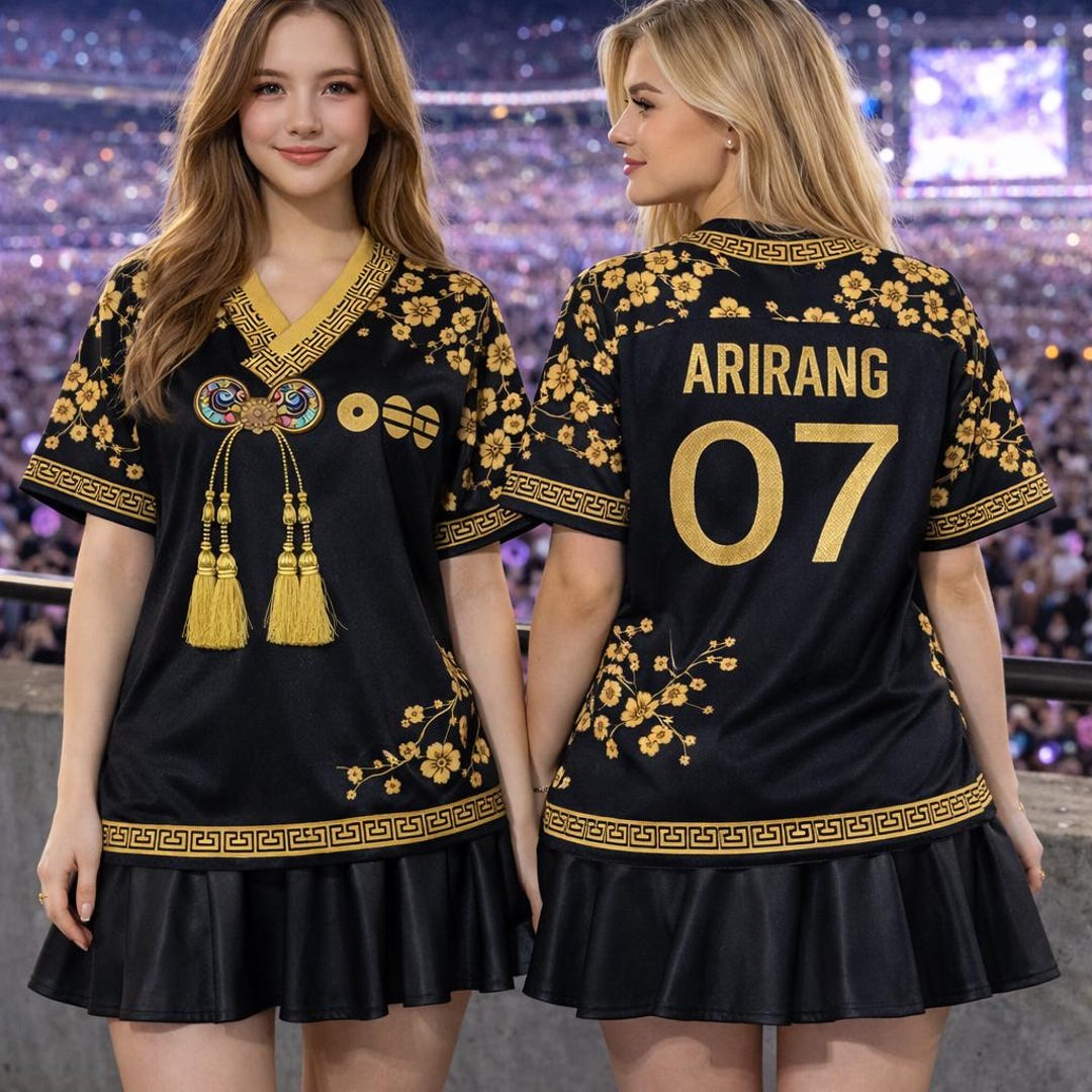 BTS Arirang Hanbok Style Jersey Kpop Football Shirt Korean