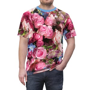 Blooming Floral Unisex Tee, Floral Shirt, Spring Fashion, Gift for Her, Trendy Summer Tee, Casual Outfit