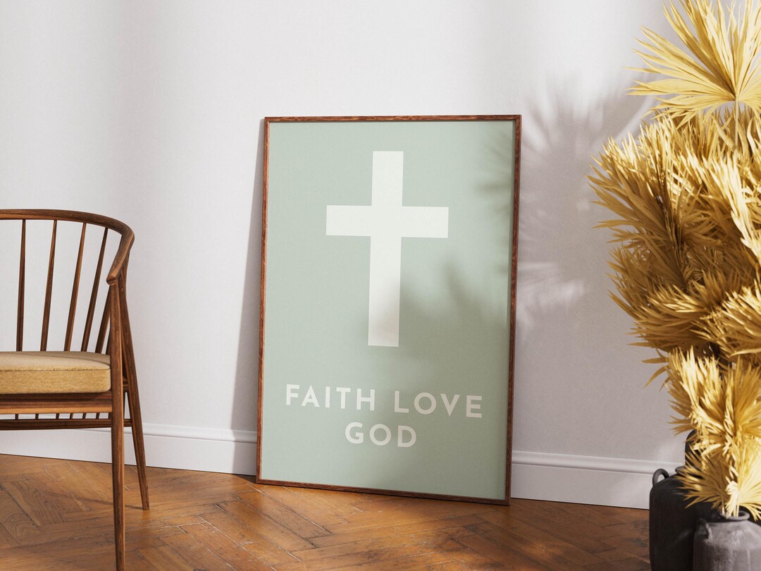 Christian Cross Wall Art | Faith Wall Decor | Religious Home Decor ...