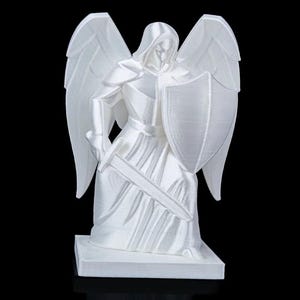 Archangel Michael Statue – 3D Printed Religious Figurine | Guardian Angel with Sword & Shield