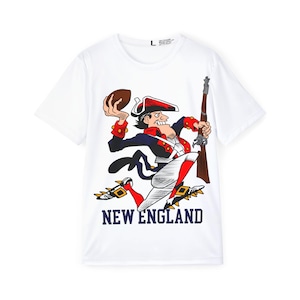Vintage New England Patriots Men&#39;s Sports Jersey T-Shirt, Football Fan Gift, Game Day Shirt, Retro Patriots Tee, NFL Apparel