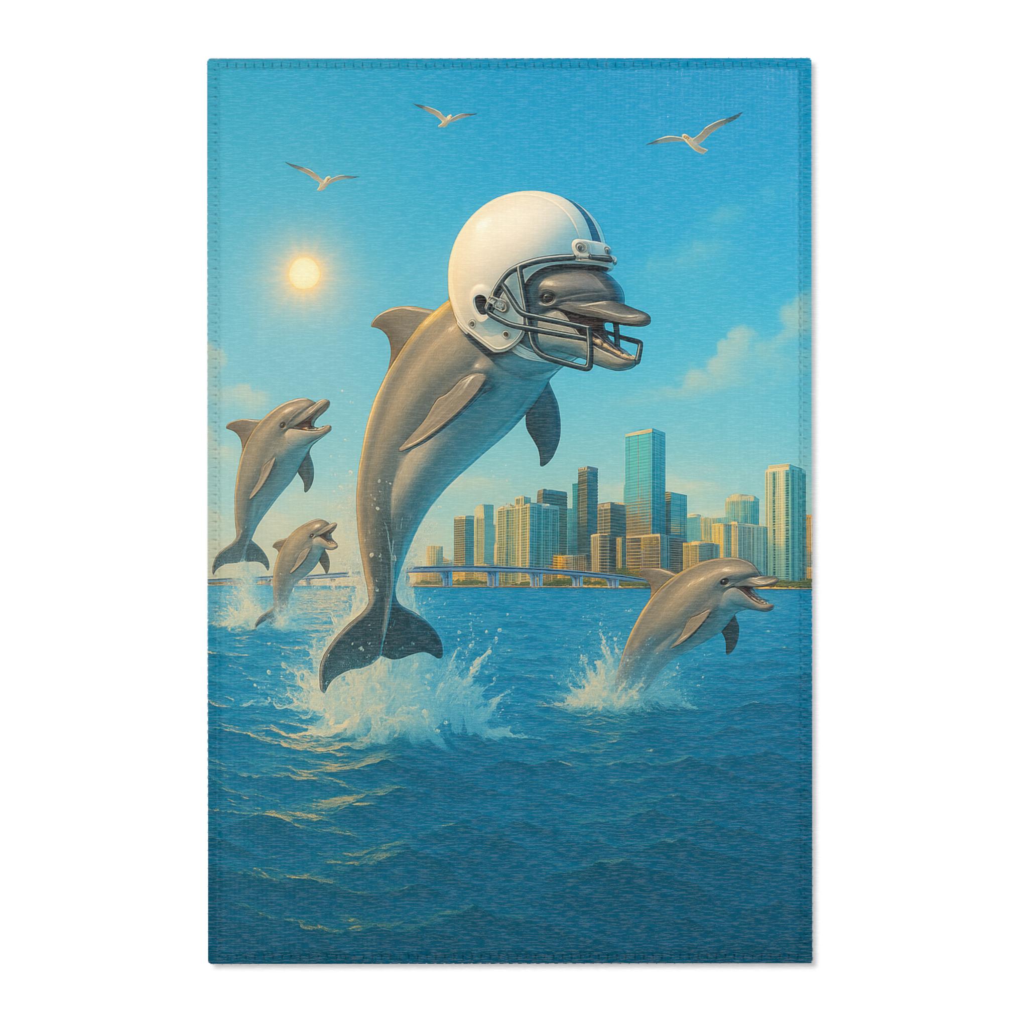 【rug】Dolphins NFL タペストリーラグマット ドルフィンズ Amazon.com : FANMATS NFL - Miami Dolphins Mascot Rug, 3' x 4