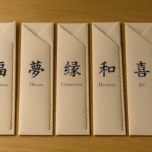 Washi. Una poesia che puoi toccare. – Set di 5 custodie per bacchette fatte a mano e bambù / Spedizione gratuita e sconto del 10% per i nuovi acquirenti.