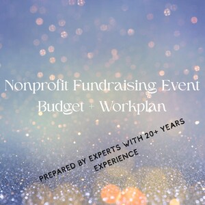 Nonprofit Event Budget + Workplan