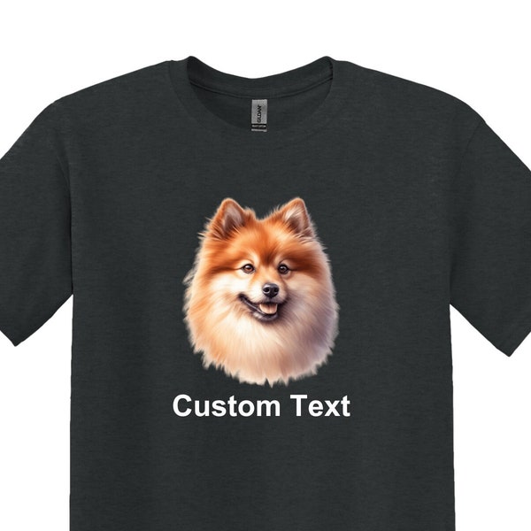 Spitz T-Shirt, Adult Unisex Shirt, Dog, Pets, Animal, Custom, Finnish, German, Mittel