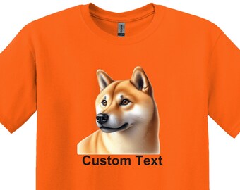 Shiba Inu T-Shirt, Adult Unisex Shirt, Pets, Animal, brushwood dog