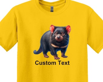 Tasmanian Devil T-Shirt, Adult Unisex Shirt, Dog, Pets, Animal, Personalized, Custom, Animal Lover Gift