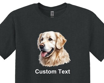 Golden Retriever T-Shirt, Adult Unisex Shirt, Dog, Pets, Animal
