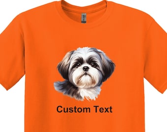Shih Tzu T-Shirt, Adult Unisex Shirt, Dog, Pets, Animal