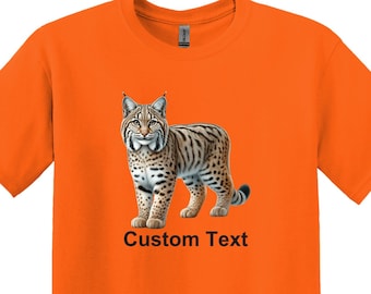 Bobcat T-Shirt, Adult Unisex Shirt, Dog, Pets, Animal, Personalized, Custom, Animal Lover Gift
