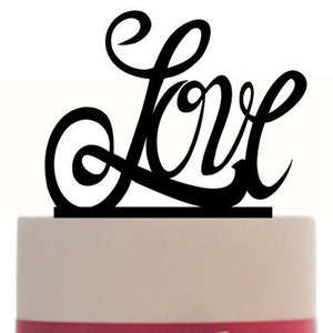 Wedding LOVE Cake Topper Removable spikes and base for display after the event