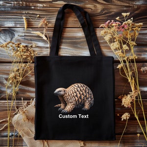 Ground Pangolin Tote bag, Custom Tote, Custom Animal Tote Bag, Animal, Personalized, Custom, Woodland Animal, Animal Lover Gift