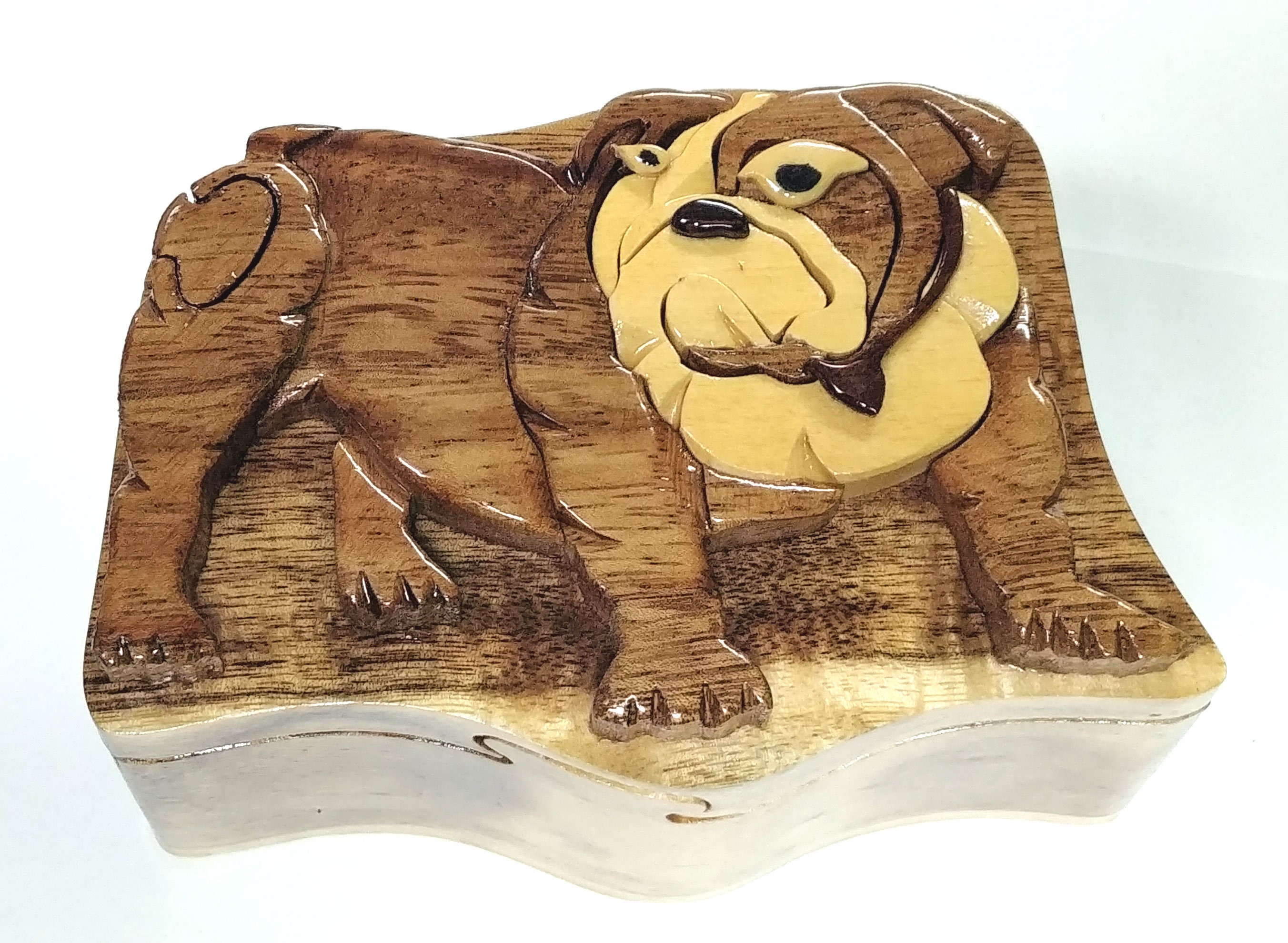 Dog Puzzle Box Handmade Custom Wooden Box Personalized Etsy