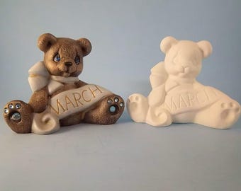Jeanne birthstone bears ceramic