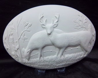 Deer insert ( D-1564) for you to paint ceramic bisque for welcome sign