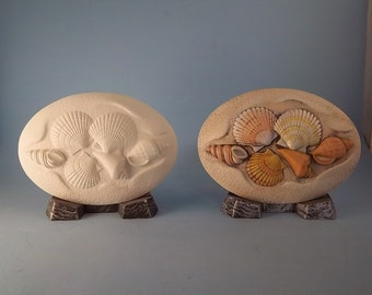 Sea Shell Insert ( D-1603 ) ceramic bisque u paint