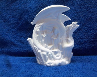 Winter Dragon- small-Ceramic Bisque U Paint
