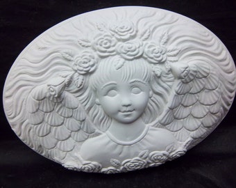 Summer/ Garden Angel insert (D-1750) for weclome u paint it