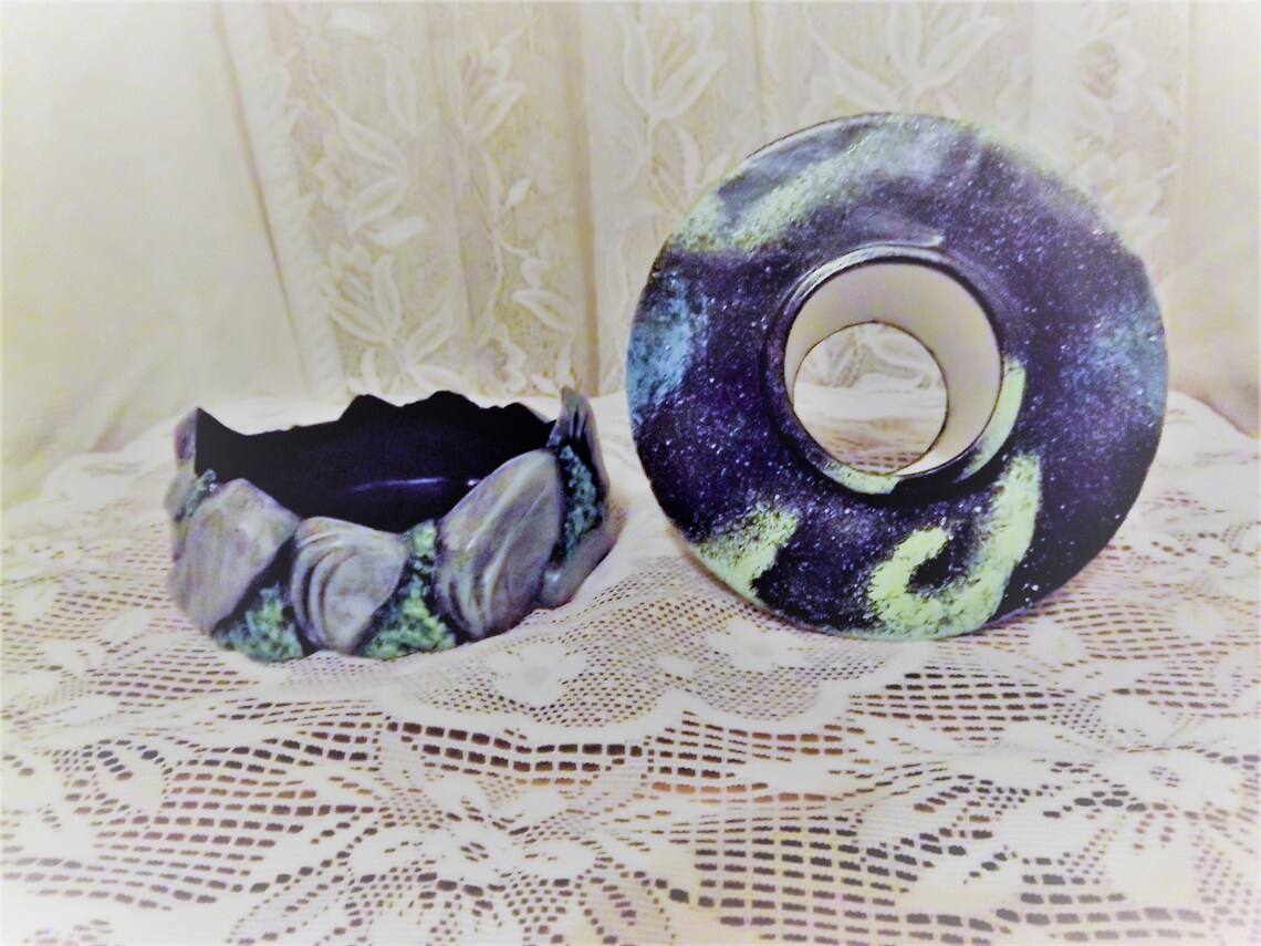 Galaxy Jar Candle Holder ceramic Handcrafted. Etsy