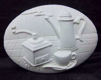 Coffee insert ( MD-2181) U paint it ceramic bisque for your welcome sign