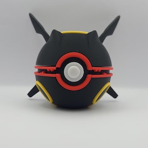 Shiny Rayquaza inspired Monster Ball, Anime Style Gift For Gamers, 3D Printed Toy Video Game Fans, Collectible Video Game Figure