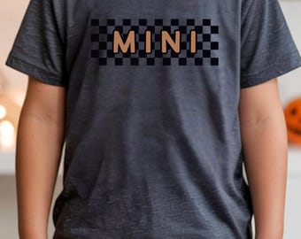 Kariertes Mini Graphic Kinder T-Shirt