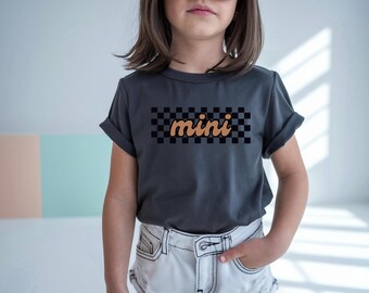 Kinder T-Shirt Retro Mini Grafik kariert