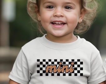 Checkerboard Retro Mini Toddler Graphic Tee