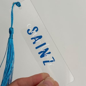 Sainz Acrylic Bookmark, Carlos Sainz Gift, Williams Gift, Williams Bookmark