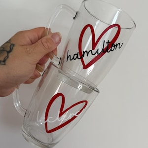 Ferrari Driver Glass Mug, Leclerc Gift, Ferrari Gift, Ferrari Mug