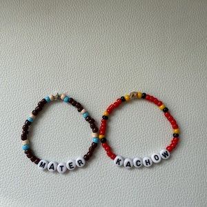 Disney Cars Lightning & Mater Friendship Bracelets, Disney Bracelet, Kachow