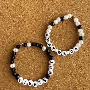 Lights Out & Away We Go Bracelet Set, F1 Bracelet, Formula 1 Bracelet, F1 Gift